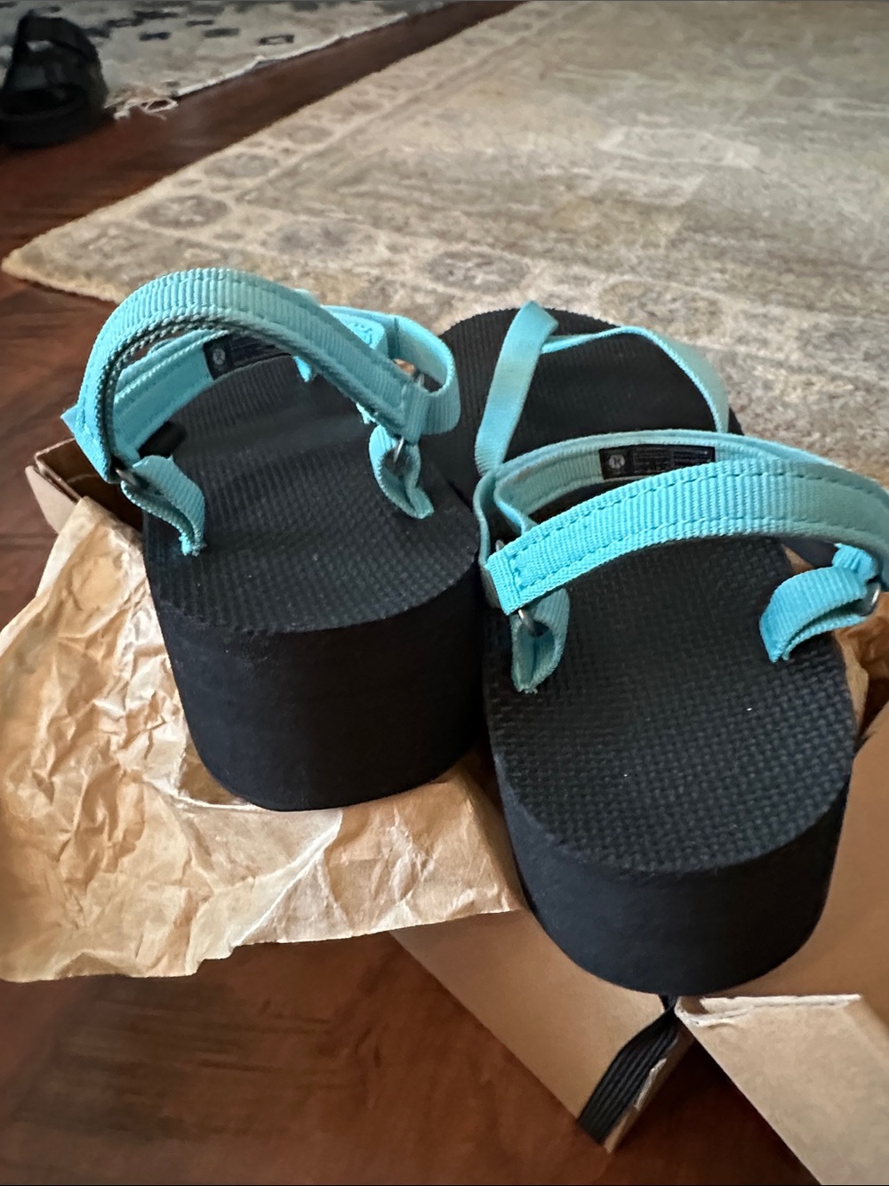 Teva Women's Teal Strappy Footbed Sandals - Picture 16 of 16